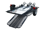 Stand, Store or Roll Ride-Up 3-Rail motorcycle Trailer