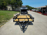 6’4" x 14 Utility Trailer Powder Coated Dovetail (2) 3500 Axles 7k GVWR