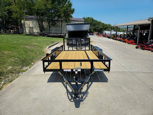 6’4" x 14 Utility Trailer Powder Coated Dovetail (2) 3500 Axles 7k GVWR