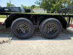 6’4" x 14 Utility Trailer Powder Coated Dovetail (2) 3500 Axles 7k GVWR