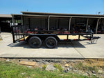 6’4" x 14 Utility Trailer Powder Coated Dovetail (2) 3500 Axles 7k GVWR