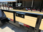 6’4" x 14 Utility Trailer Powder Coated Dovetail (2) 3500 Axles 7k GVWR