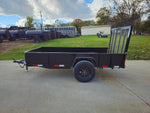 5′ X 10′ Utility Trailer Straight Deck 18" Sides Tall Gate