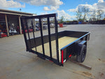 5′ X 10′ Utility Trailer Straight Deck 18" Sides Tall Gate