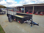 5′ X 10′ Utility Trailer Straight Deck 18" Sides Tall Gate