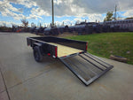 5′ X 10′ Utility Trailer Straight Deck 18" Sides Tall Gate
