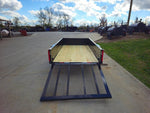 5′ X 10′ Utility Trailer Straight Deck 18" Sides Tall Gate