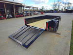 5′ X 10′ Utility Trailer Straight Deck 18" Sides Tall Gate