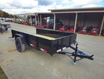 5′ X 10′ Utility Trailer Straight Deck 18" Sides Tall Gate