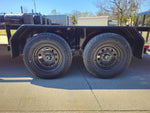 6’4" x 16 Utility Trailer Double Axle Dovetail With Gate Powder Coated (2) 3500lb Axles