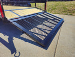 6’4" x 16 Utility Trailer Double Axle Dovetail With Gate Powder Coated (2) 3500lb Axles