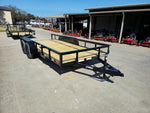 6’4" x 16 Utility Trailer Double Axle Dovetail With Gate Powder Coated (2) 3500lb Axles