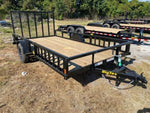 Big Tex 35SA-14BKRSX Single Axle ATV Trailer 83"x14′ Black