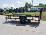 5×12 Powder Coated Dovetail Utility Trailer 3500lb Axle